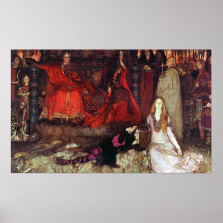 Die Spielszene in "Hamlet" Poster