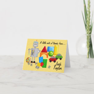 Die Spielwaren Notecards eines Jungen