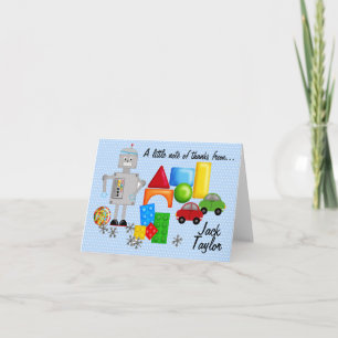 Die Spielwaren Notecards eines Jungen Karte
