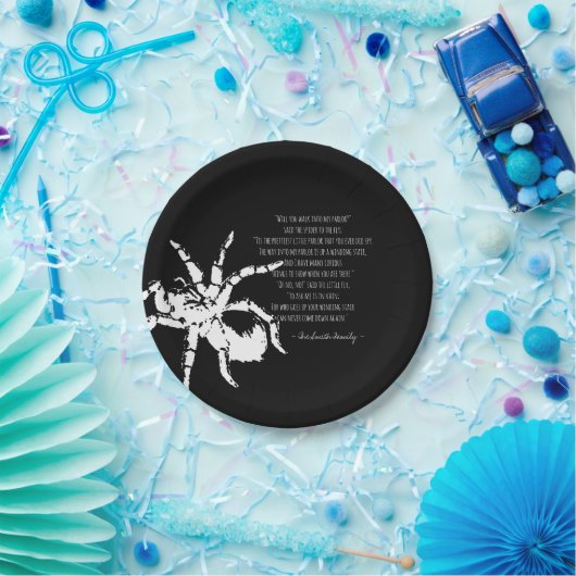 Die Spinne und das Fliegengedicht Pappteller (Party)