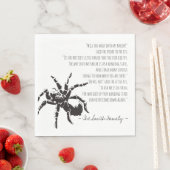 Die Spinne und das Fliegengedicht Serviette (Beispiel)