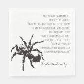 Die Spinne und das Fliegengedicht Serviette (Vorderseite)