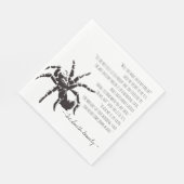 Die Spinne und das Fliegengedicht Serviette (Ecke)