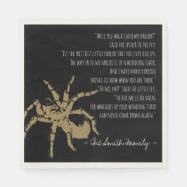 Die Spinne und das Fliegengedicht Serviette