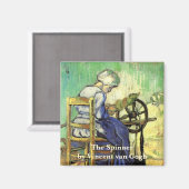 Die Spinner von Vincent van Gogh Magnet (Vorderseite/Rückseite)