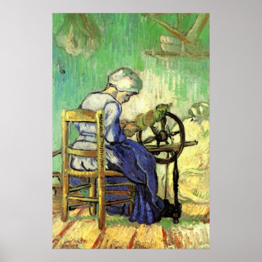 Die Spinner von Vincent van Gogh Poster (Vorne)