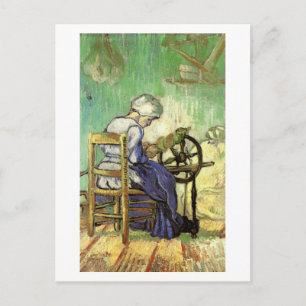 Die Spinnerin, Van Gogh Fine Art Postkarte