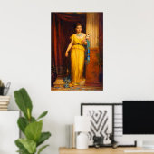Die Spinnerin von John William Waterhouse Poster (Heimbüro)