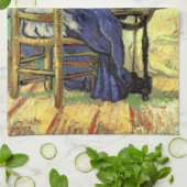 Die Spinnerin von Vincent van Gogh Geschirrtuch (Gefaltet)