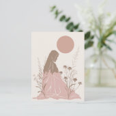 Die spirituelle Frau Postkarte (Stehend Vorderseite)