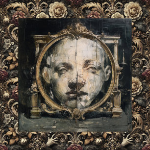 Die spirituelle Kluft — gothic-surrealistische Fei Leinwanddruck