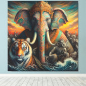 Die spirituelle Kunst Leinwanddruck (Insitu (Holzboden))