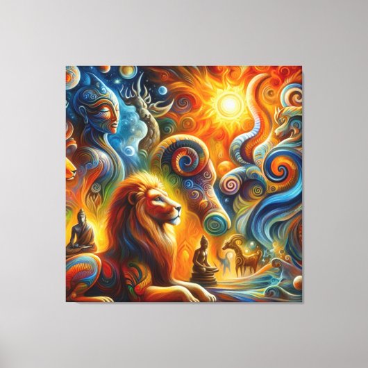 Die spirituelle Kunst Leinwanddruck (Vorderseite)