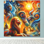 Die spirituelle Kunst Leinwanddruck (Insitu (Holzboden))