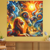 Die spirituelle Kunst Leinwanddruck (Insitu (Wohnzimmer))