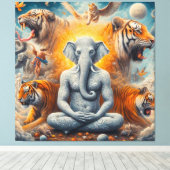 Die spirituelle Kunst Leinwanddruck (Insitu (Holzboden))