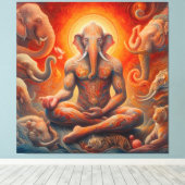 Die spirituelle Kunst Leinwanddruck (Insitu (Holzboden))