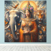 Die spirituelle Kunst Leinwanddruck (Insitu (Holzboden))