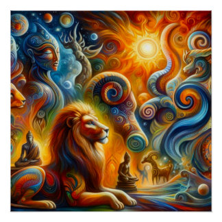 Die spirituelle Kunst Poster