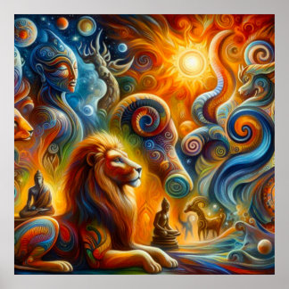 Die spirituelle Kunst Poster