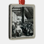 Die Spitalfields Suppen-Küche, 1867 Silbernes Ornament (Rechts)