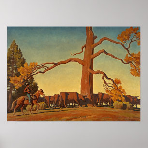 Die Spitze der Brücke von Maynard Dixon Poster