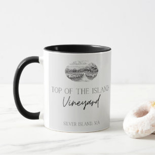 Die Spitze der Weinkellerei Grau Tasse