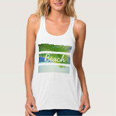 Die Spitze des tropischen Strandes Tank Top (Vorderseite)