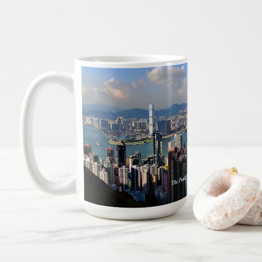 Die Spitze, Tasse Victoria-Insel-, Hong Kong (Mit Donut)