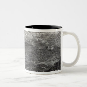 Die Spitze von Teneriffe, Sante Cruz Zweifarbige Tasse