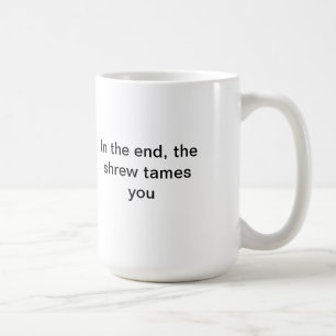Die Spitzmaus zähmt Sie Kaffeetasse