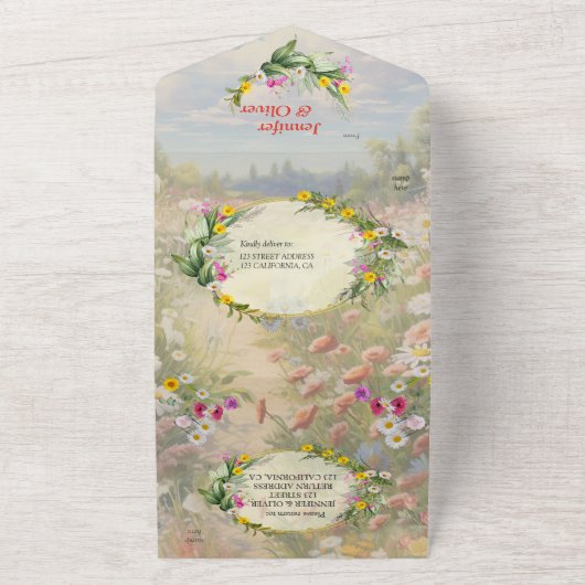 Die Sprache der Blume All In One Einladung (Außenbereich)