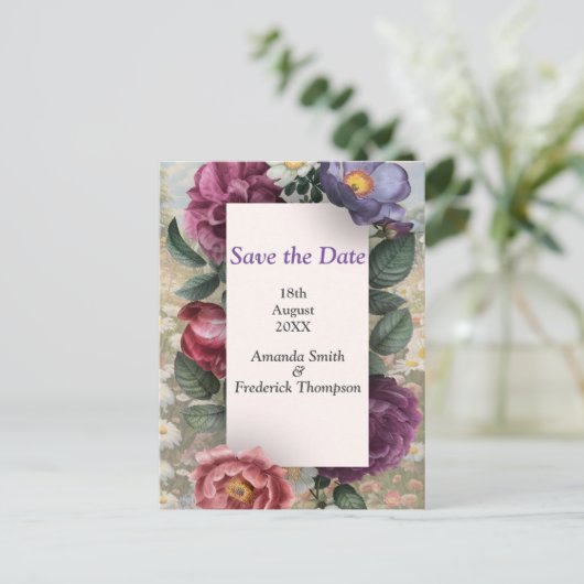 Die Sprache der Blume Ankündigungspostkarte (Stehend Vorderseite)