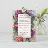 Die Sprache der Blume Einladung (Stehend Vorderseite)