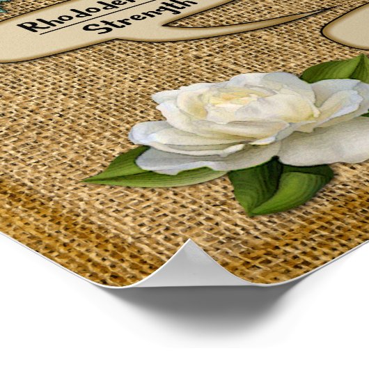 Die Sprache der Blume Poster (Ecke)