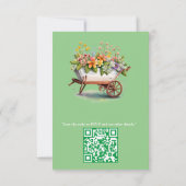 Die Sprache der Blume RSVP Karte (Rückseite)