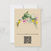 Die Sprache der Blume RSVP Karte (Rückseite)