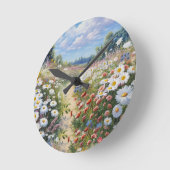 die Sprache der Blume Runde Wanduhr (Winkel)