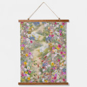 Die Sprache der Blume Wandteppich Mit Holzrahmen (Vorderseite)