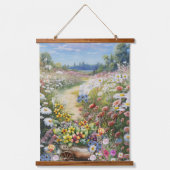 Die Sprache der Blume Wandteppich Mit Holzrahmen (Vorderseite 2)