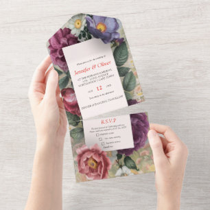 Die Sprache der Blumen in einer einzigen Einladung