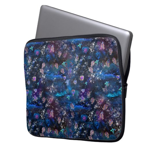 Die Sprache der Lichtsymbole Laptopschutzhülle (Vorderseite Links)