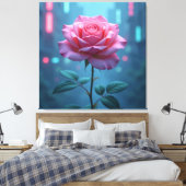 „Die Sprache der Rose – Symbol der Liebe“ Leinwanddruck (Insitu (Schlafzimmer))