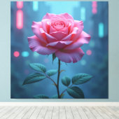 „Die Sprache der Rose – Symbol der Liebe“ Leinwanddruck (Insitu (Holzboden))