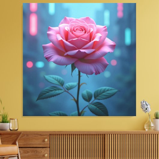 „Die Sprache der Rose – Symbol der Liebe“ Leinwanddruck (Insitu (Wohnzimmer))