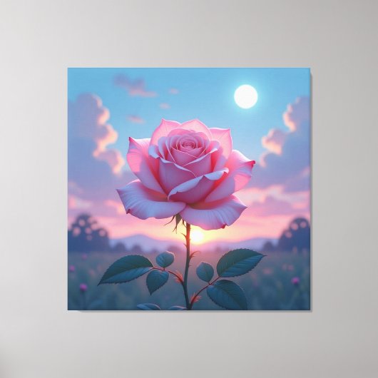 „Die Sprache der Rose – Symbol der Liebe“ Leinwanddruck (Vorderseite)