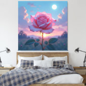 „Die Sprache der Rose – Symbol der Liebe“ Leinwanddruck (Insitu (Schlafzimmer))