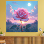 „Die Sprache der Rose – Symbol der Liebe“ Leinwanddruck (Insitu (Wohnzimmer))