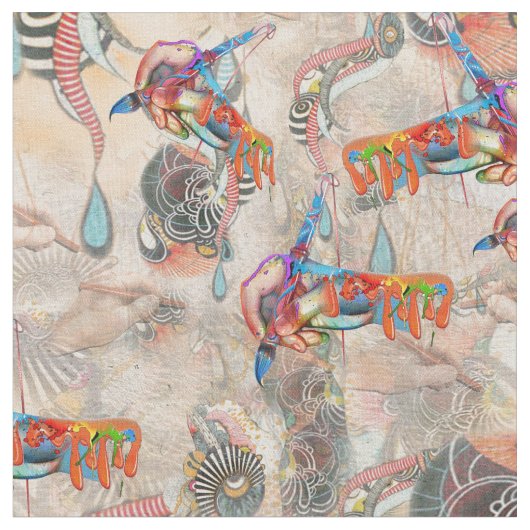 Die Sprache der Symbole des Lichts Stoff (Nahaufnahme)