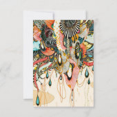 Die Sprache des Lichts - doodle Kunst Dankeskarte (Rückseite)